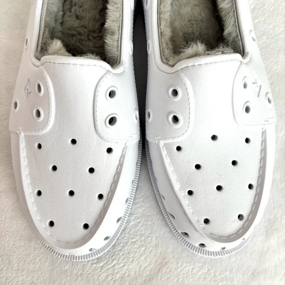 SPERRY Authentic Original Float Cozy Slip-On White Boat Shoe--NEW--8 - Picture 3 of 16
